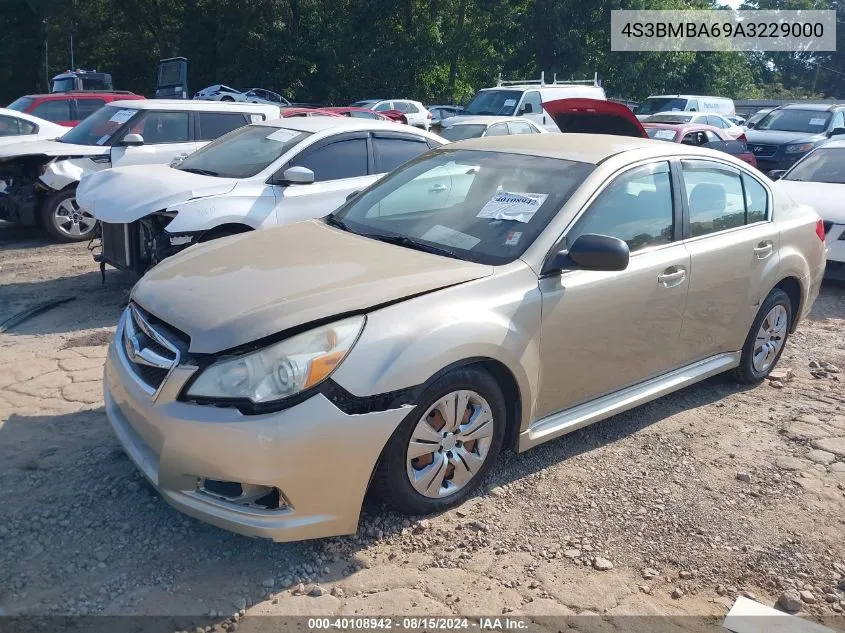 2010 Subaru Legacy 2.5I VIN: 4S3BMBA69A3229000 Lot: 40108942