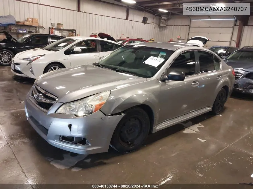 4S3BMCA6XA3240707 2010 Subaru Legacy 2.5I