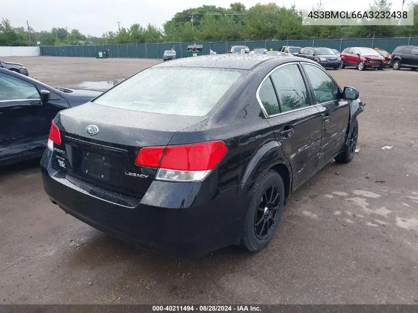 2010 Subaru Legacy 2.5I Limited VIN: 4S3BMCL66A3232438 Lot: 40211494