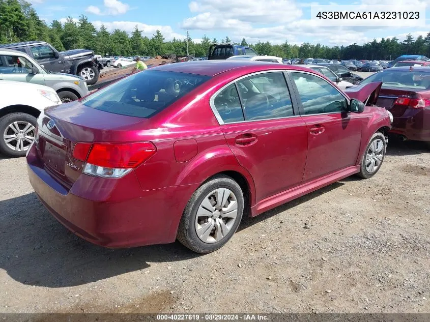 2010 Subaru Legacy 2.5I VIN: 4S3BMCA61A3231023 Lot: 40227619