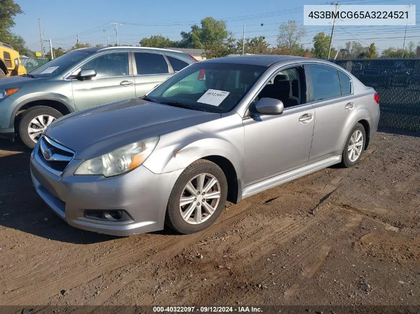 2010 Subaru Legacy 2.5I Premium VIN: 4S3BMCG65A3224521 Lot: 40322097