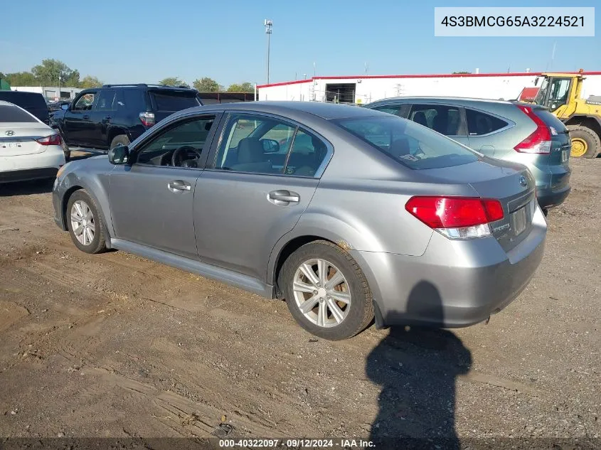 2010 Subaru Legacy 2.5I Premium VIN: 4S3BMCG65A3224521 Lot: 40322097