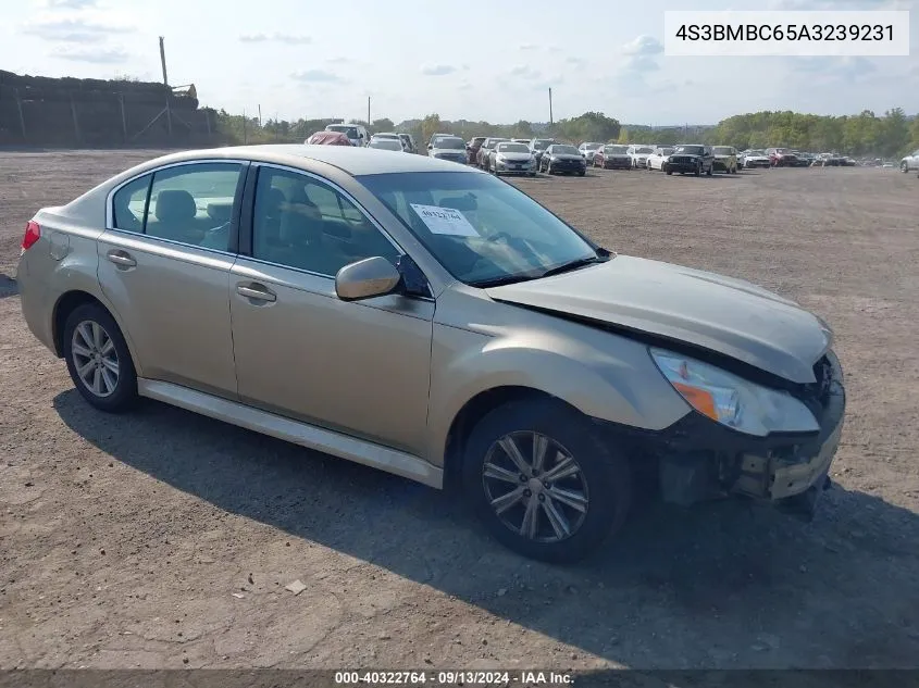 2010 Subaru Legacy 2.5I Premium VIN: 4S3BMBC65A3239231 Lot: 40322764