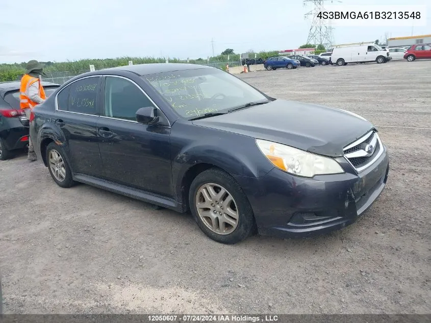 2011 Subaru Legacy VIN: 4S3BMGA61B3213548 Lot: 12050607