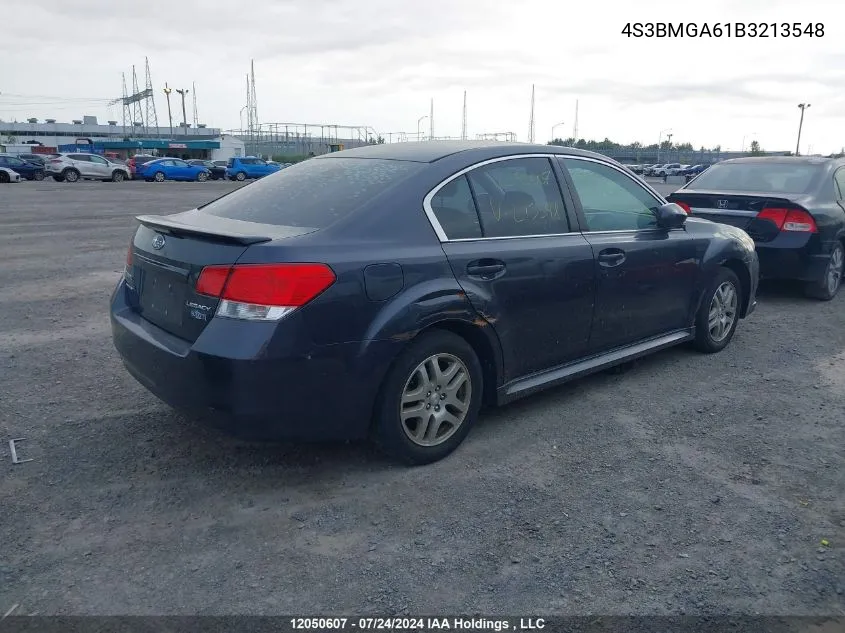 2011 Subaru Legacy VIN: 4S3BMGA61B3213548 Lot: 12050607