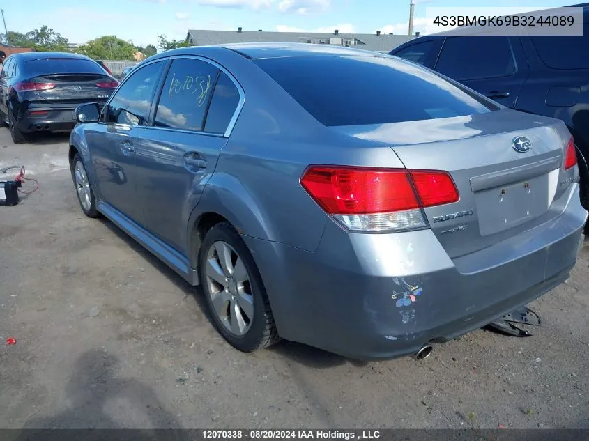 2011 Subaru Legacy VIN: 4S3BMGK69B3244089 Lot: 12070338