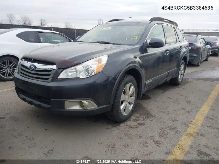 4S4BRCKC5B3384636 2011 Subaru Legacy Outback