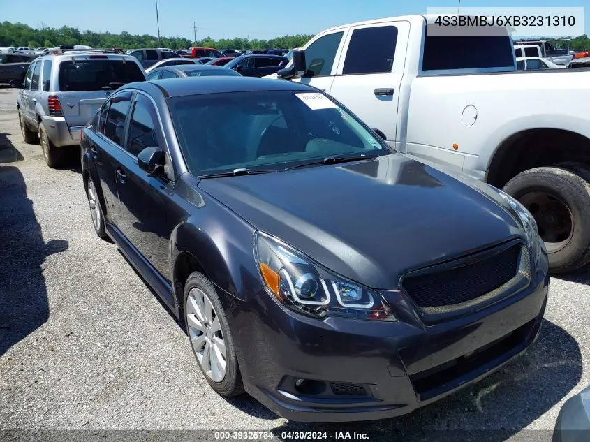 2011 Subaru Legacy 2.5I Limited VIN: 4S3BMBJ6XB3231310 Lot: 39325784