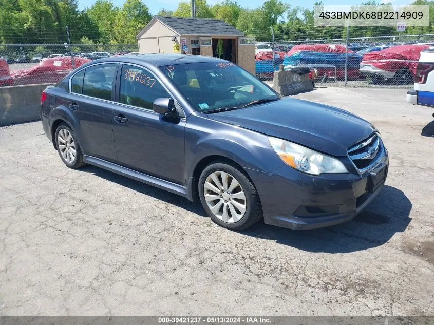 4S3BMDK68B2214909 2011 Subaru Legacy 3.6R Limited