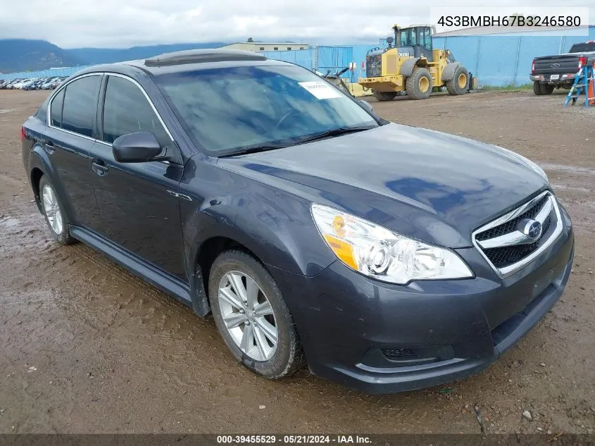 2011 Subaru Legacy 2.5I Premium VIN: 4S3BMBH67B3246580 Lot: 39455529