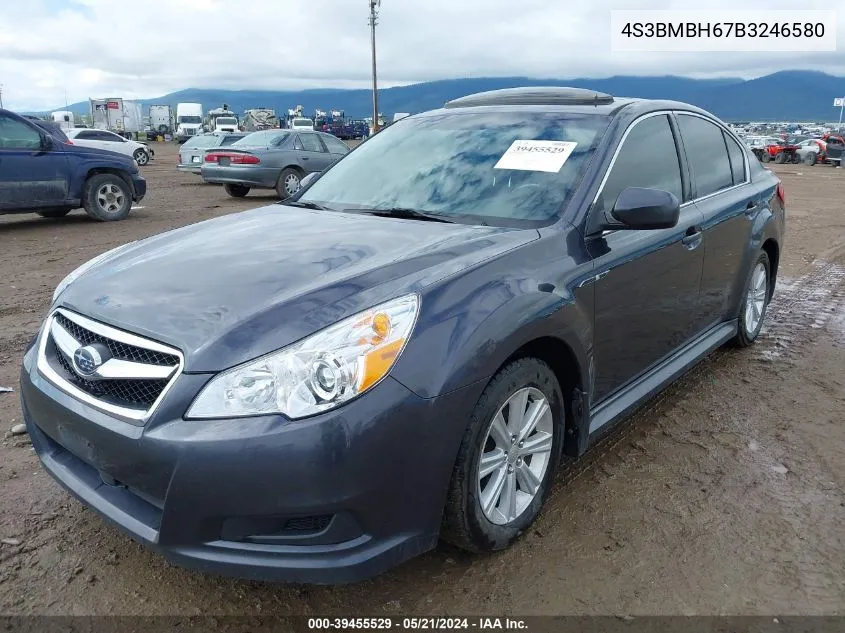 4S3BMBH67B3246580 2011 Subaru Legacy 2.5I Premium