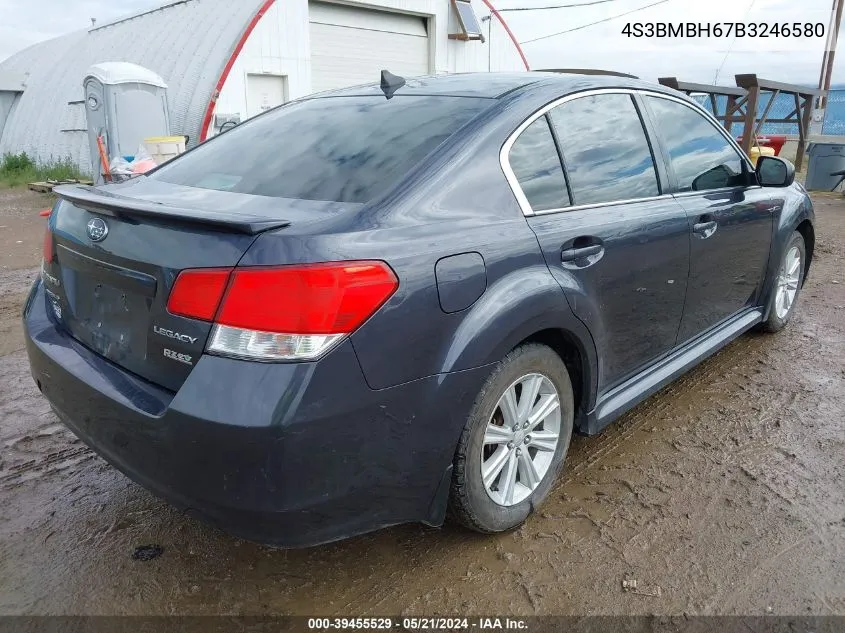 2011 Subaru Legacy 2.5I Premium VIN: 4S3BMBH67B3246580 Lot: 39455529