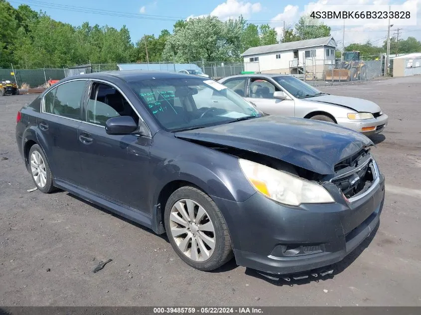 2011 Subaru Legacy 2.5I Limited VIN: 4S3BMBK66B3233828 Lot: 39485759