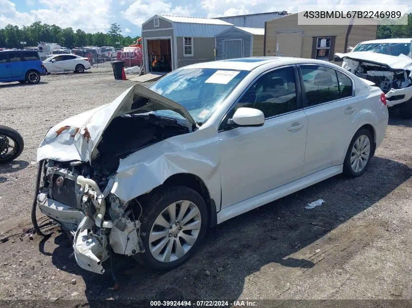 2011 Subaru Legacy 3.6R Limited VIN: 4S3BMDL67B2246989 Lot: 39924494