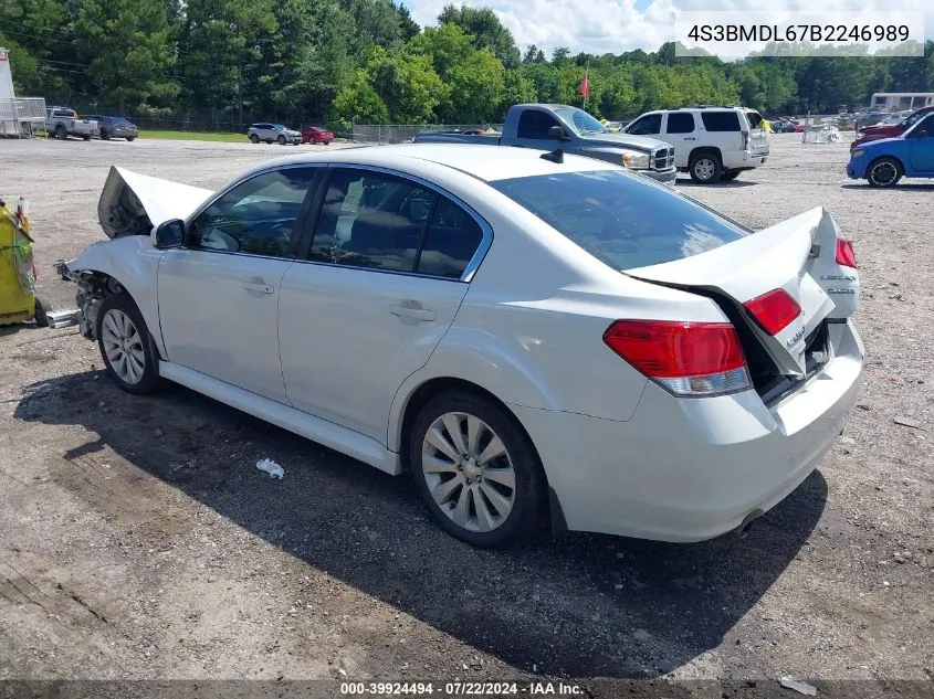 4S3BMDL67B2246989 2011 Subaru Legacy 3.6R Limited