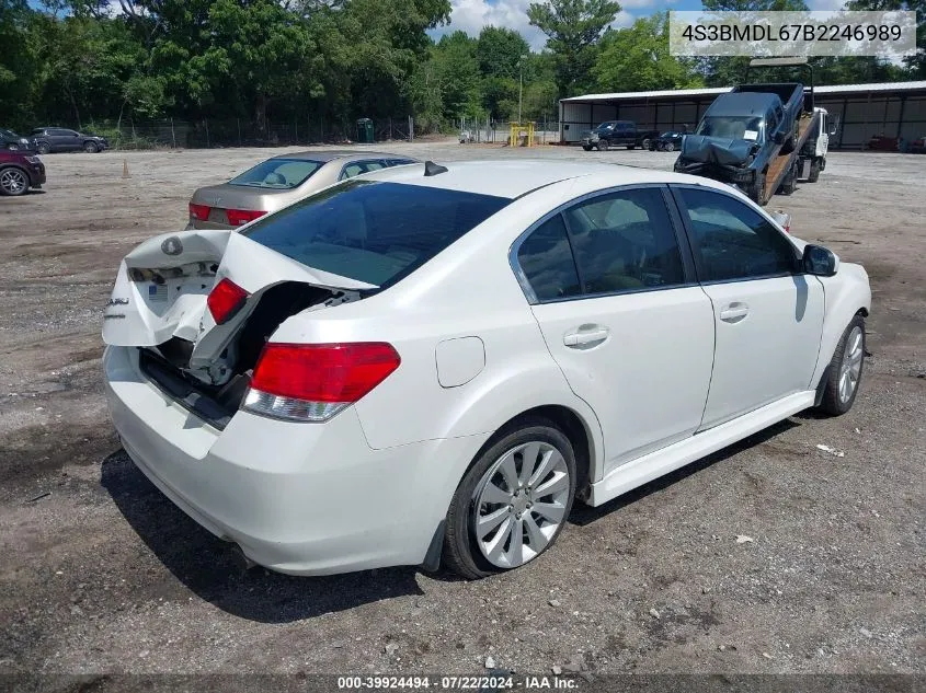 2011 Subaru Legacy 3.6R Limited VIN: 4S3BMDL67B2246989 Lot: 39924494