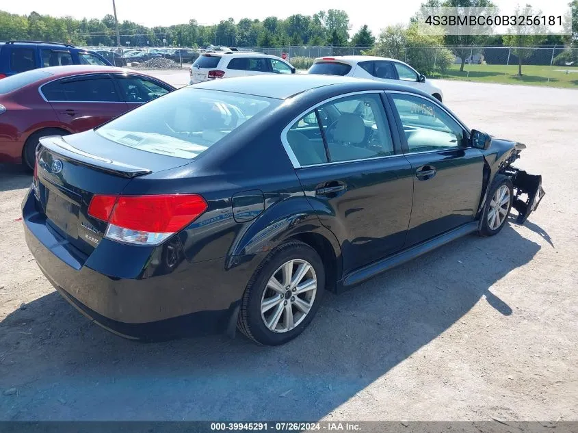 4S3BMBC60B3256181 2011 Subaru Legacy 2.5I Premium