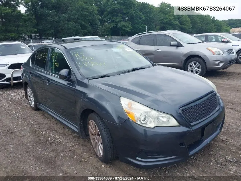 4S3BMBK67B3264067 2011 Subaru Legacy 2.5I Limited