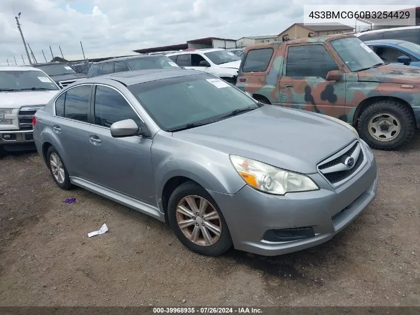 2011 Subaru Legacy 2.5I Premium VIN: 4S3BMCG60B3254429 Lot: 39968935