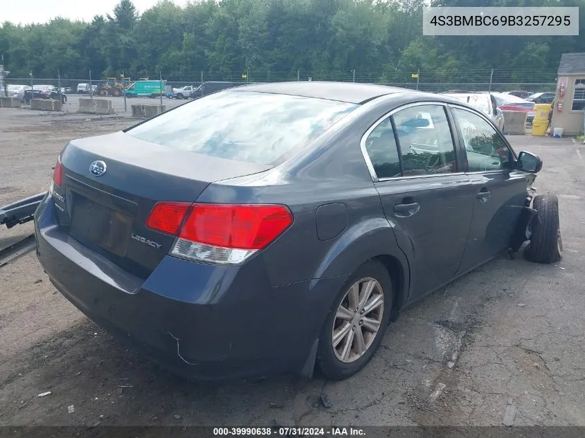 2011 Subaru Legacy 2.5I Premium VIN: 4S3BMBC69B3257295 Lot: 39990638