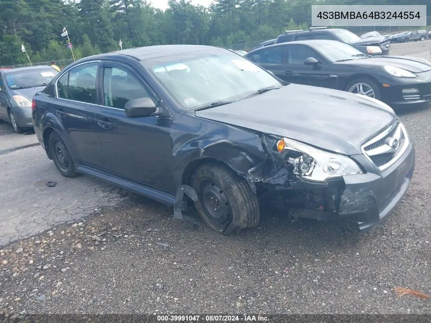 2011 Subaru Legacy 2.5I VIN: 4S3BMBA64B3244554 Lot: 39991047