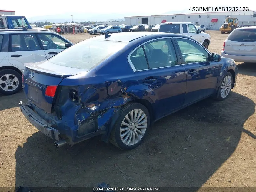 4S3BMFL65B1232123 2011 Subaru Legacy 2.5Gt Limited