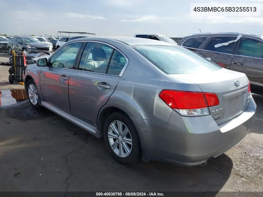 4S3BMBC65B3255513 2011 Subaru Legacy 2.5I Premium