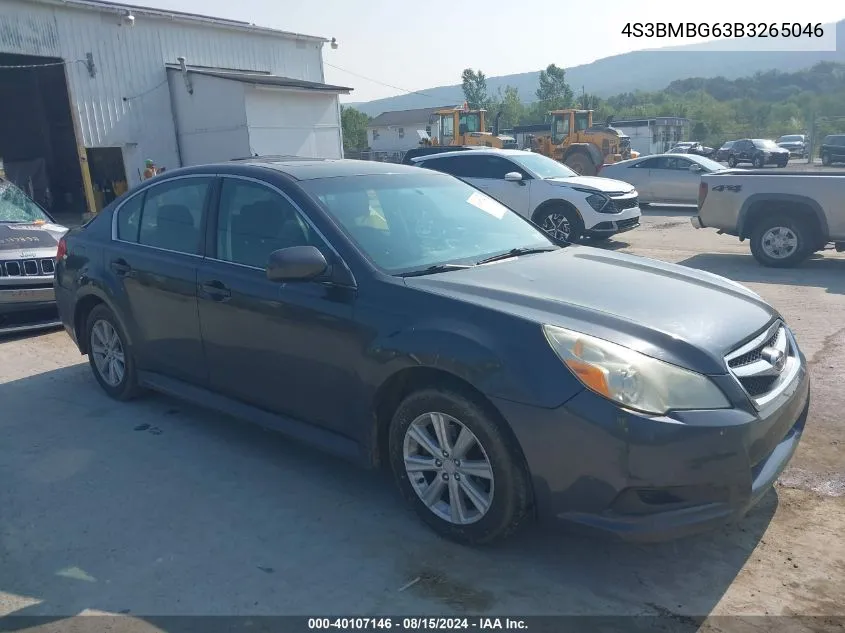 4S3BMBG63B3265046 2011 Subaru Legacy 2.5I Premium