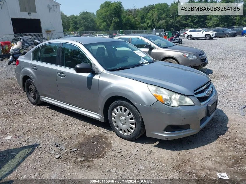 2011 Subaru Legacy 2.5I VIN: 4S3BMBA60B3264185 Lot: 40115946