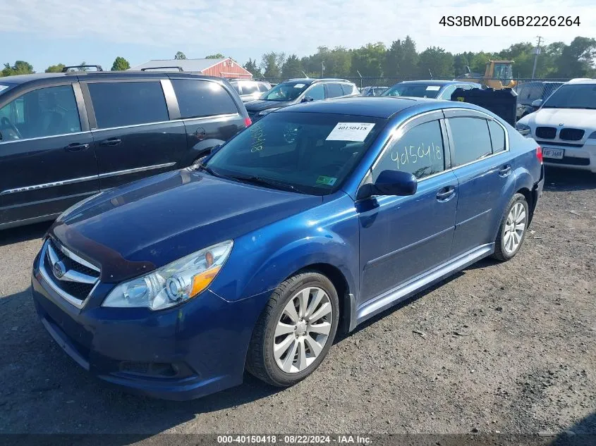 4S3BMDL66B2226264 2011 Subaru Legacy 3.6R Limited