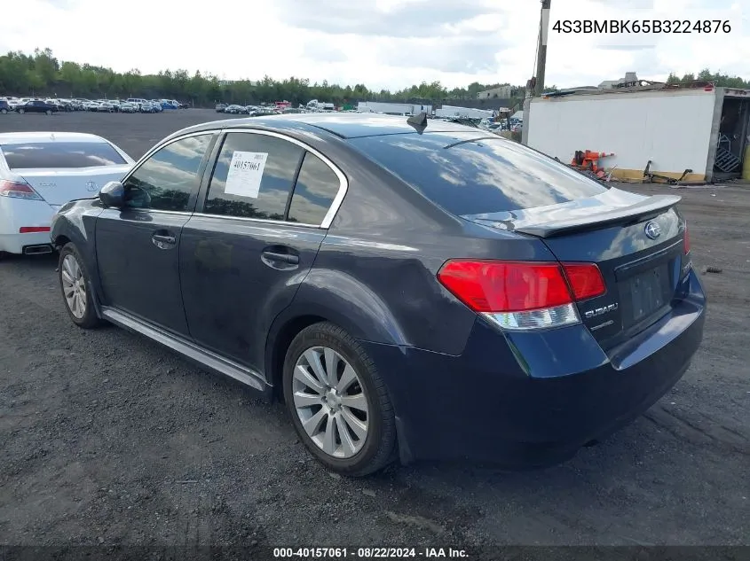 2011 Subaru Legacy 2.5I Limited VIN: 4S3BMBK65B3224876 Lot: 40157061