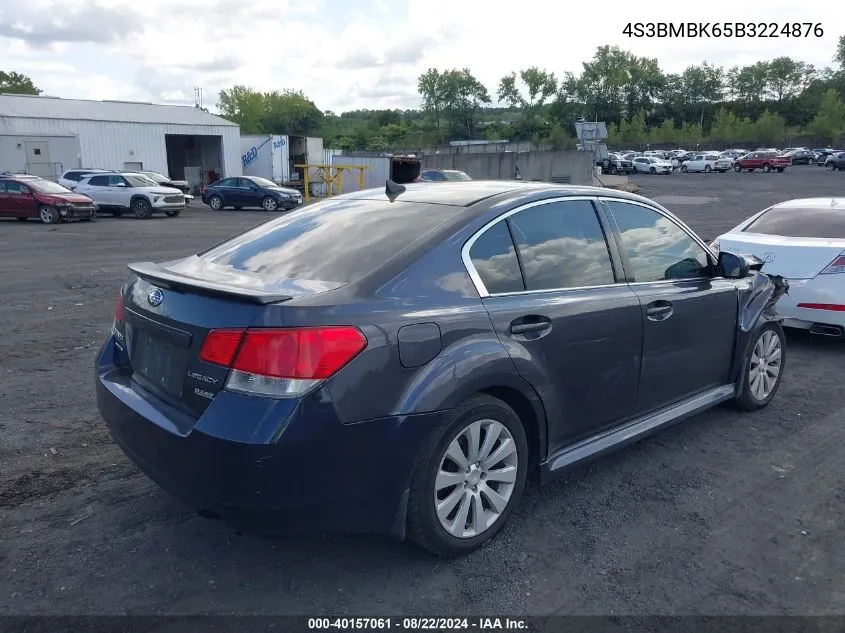 2011 Subaru Legacy 2.5I Limited VIN: 4S3BMBK65B3224876 Lot: 40157061