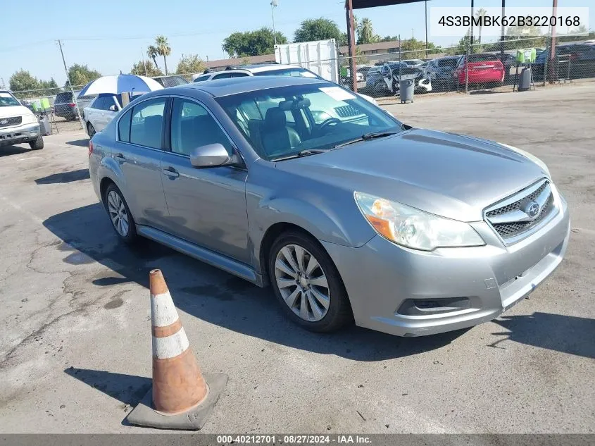 4S3BMBK62B3220168 2011 Subaru Legacy 2.5I Limited