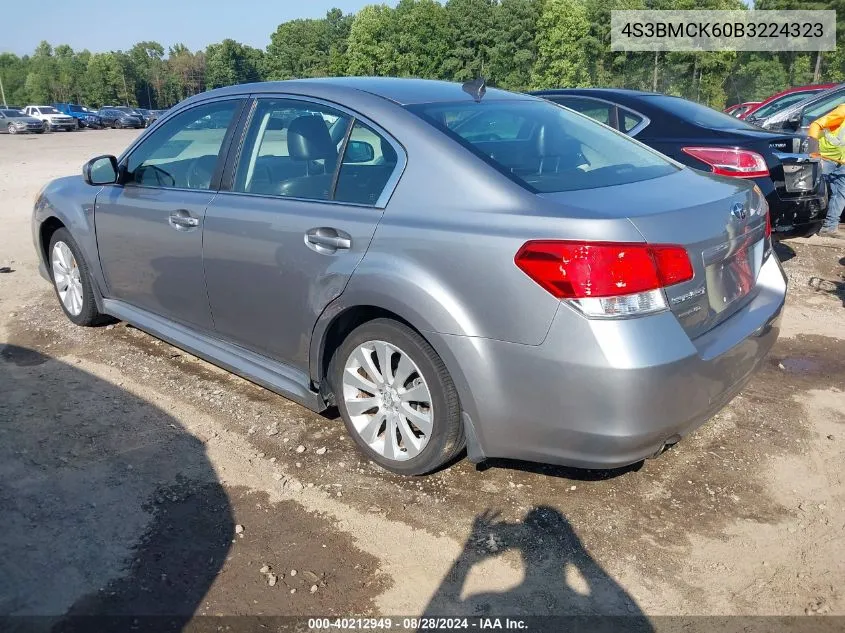 2011 Subaru Legacy 2.5I Limited VIN: 4S3BMCK60B3224323 Lot: 40212949