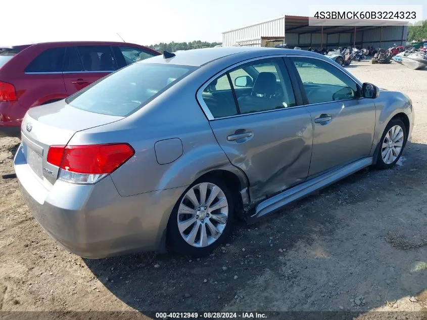 2011 Subaru Legacy 2.5I Limited VIN: 4S3BMCK60B3224323 Lot: 40212949