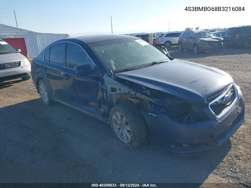 4S3BMBG68B3216084 2011 Subaru Legacy 2.5I Premium