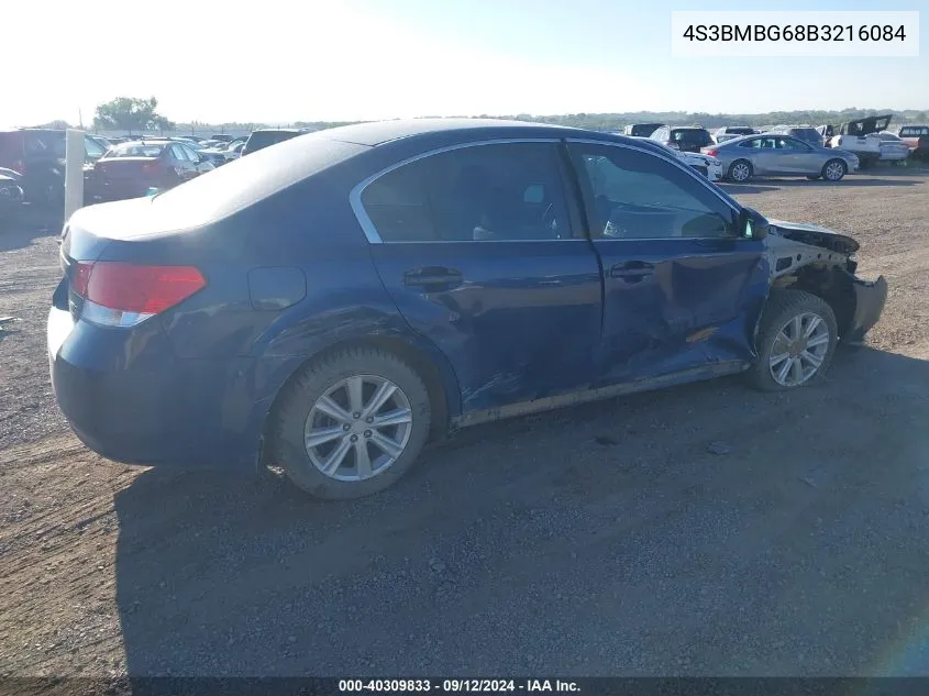 4S3BMBG68B3216084 2011 Subaru Legacy 2.5I Premium