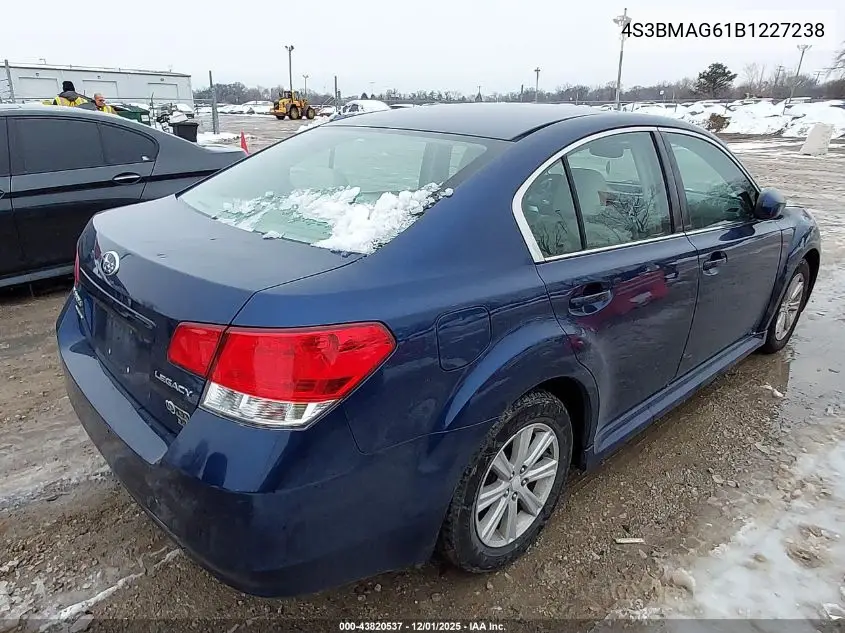 4S3BMAG61B1227238 2011 Subaru Legacy 2.5I Premium