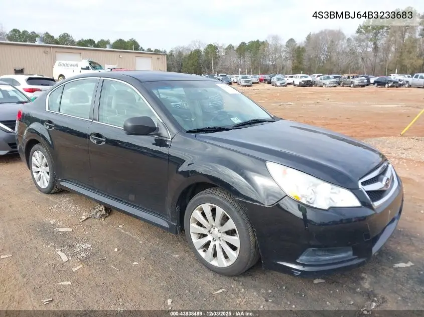 4S3BMBJ64B3233683 2011 Subaru Legacy 2.5I Limited