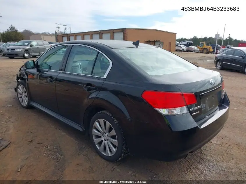 4S3BMBJ64B3233683 2011 Subaru Legacy 2.5I Limited
