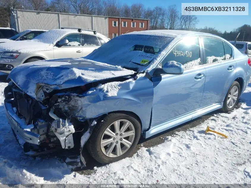 4S3BMBC6XB3211328 2011 Subaru Legacy 2.5I Premium