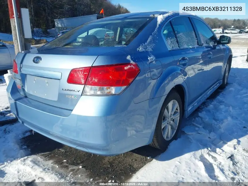 4S3BMBC6XB3211328 2011 Subaru Legacy 2.5I Premium