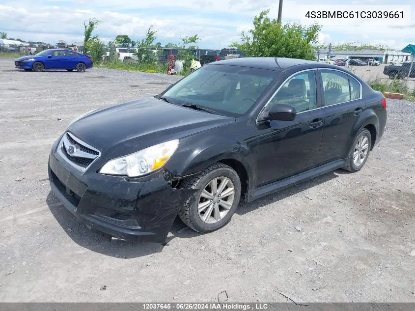 2012 Subaru Legacy 2.5I Premium VIN: 4S3BMBC61C3039661 Lot: 12037645