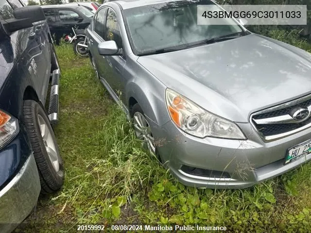 2012 Subaru Legacy 2.5I VIN: 4S3BMGG69C3011033 Lot: 20159992