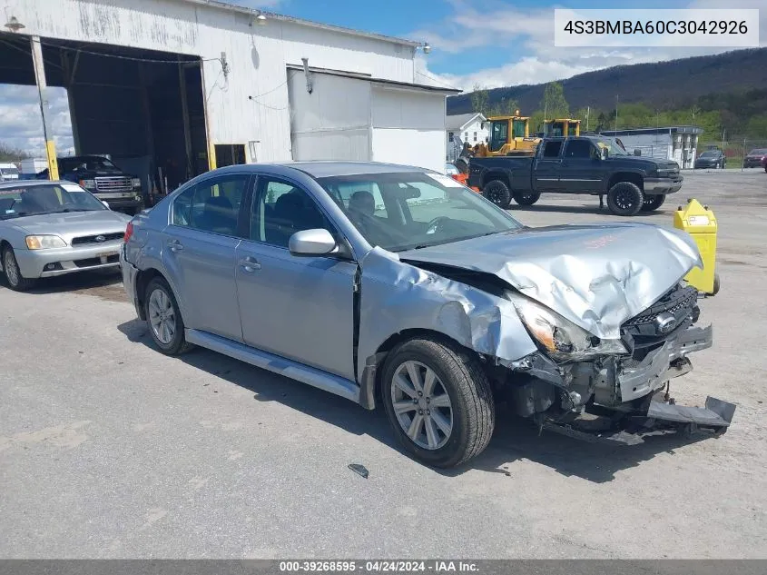 2012 Subaru Legacy 2.5I VIN: 4S3BMBA60C3042926 Lot: 39268595