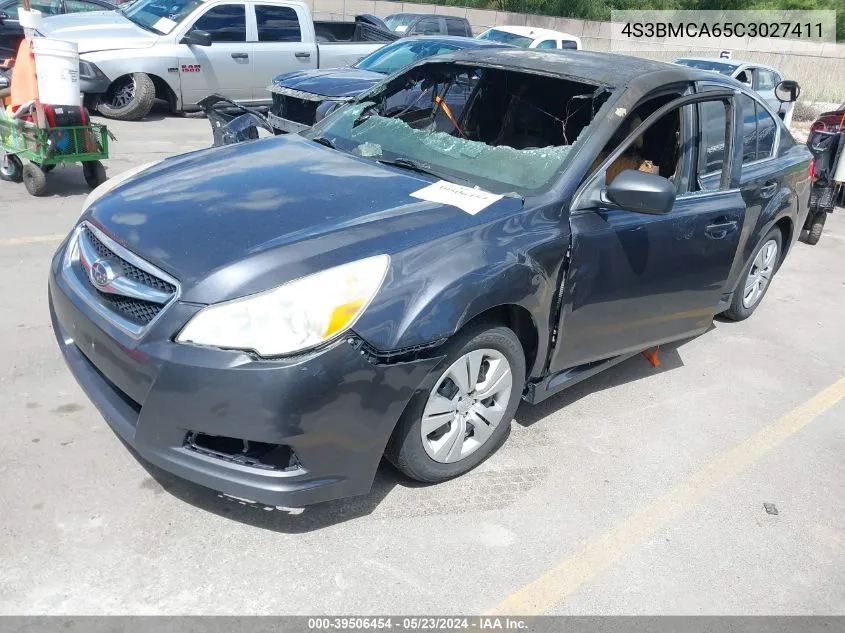 2012 Subaru Legacy 2.5I VIN: 4S3BMCA65C3027411 Lot: 39506454