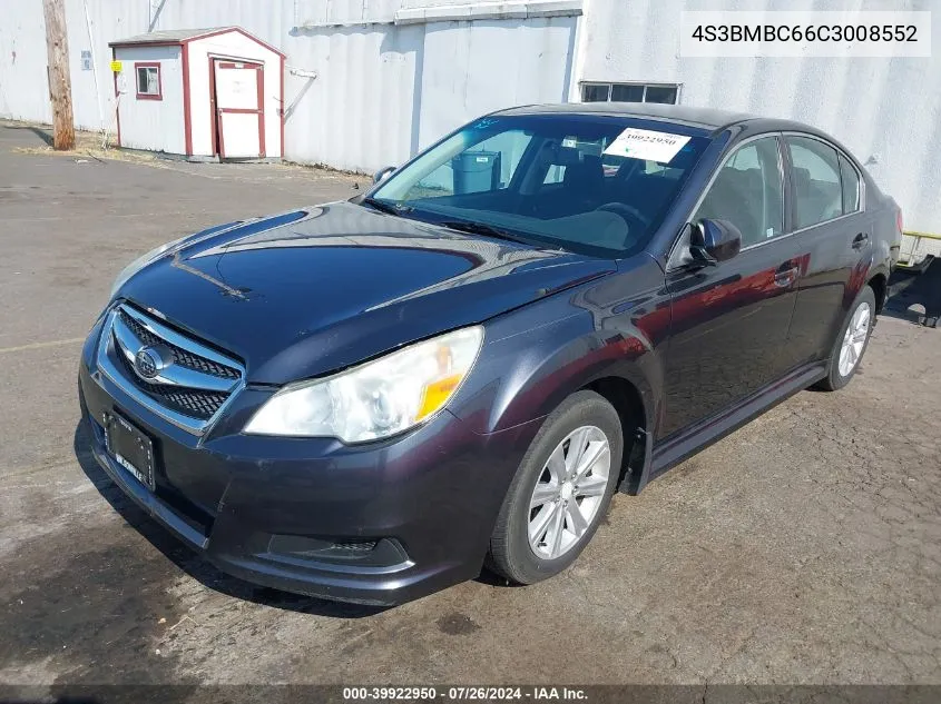 4S3BMBC66C3008552 2012 Subaru Legacy 2.5I Premium