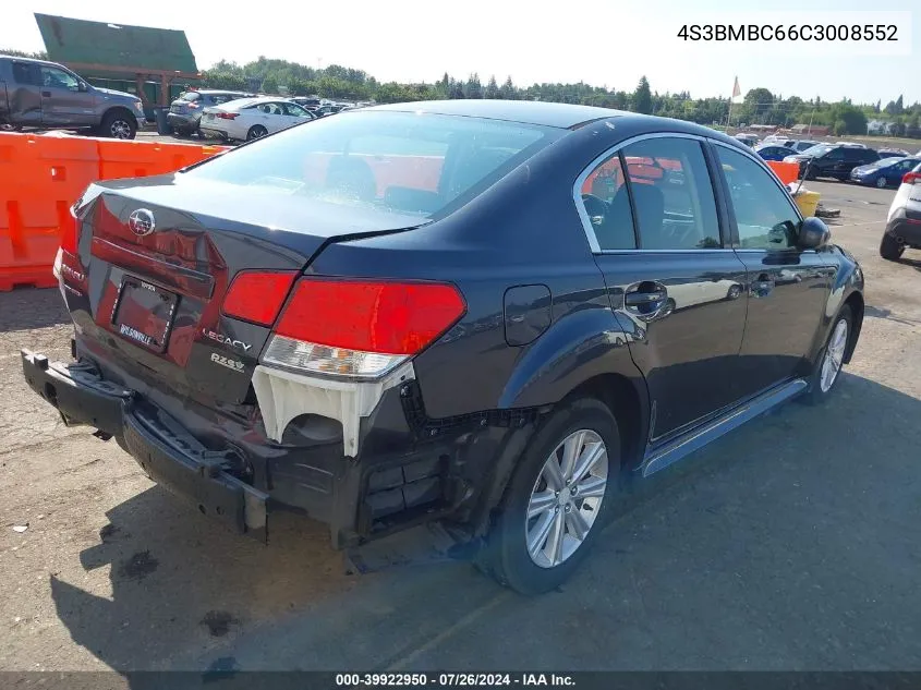 4S3BMBC66C3008552 2012 Subaru Legacy 2.5I Premium