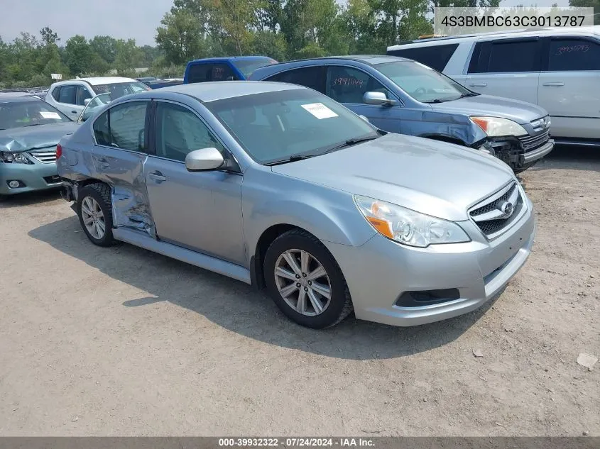 2012 Subaru Legacy 2.5I Premium VIN: 4S3BMBC63C3013787 Lot: 39932322