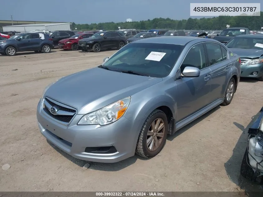 2012 Subaru Legacy 2.5I Premium VIN: 4S3BMBC63C3013787 Lot: 39932322